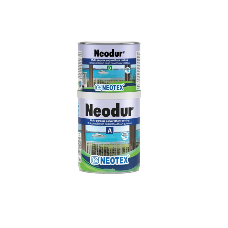 NEODUR Πολυουρεθανική βαφή KIT A+B NEOTEX 1 kg