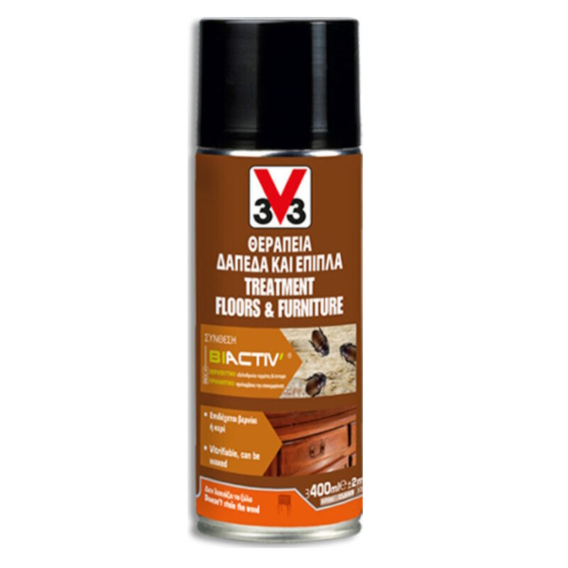 Εντομοκτόνο spray για σαράκι άχρωμο V33 400 ml TREATMENT SPRAY BIACTIV®