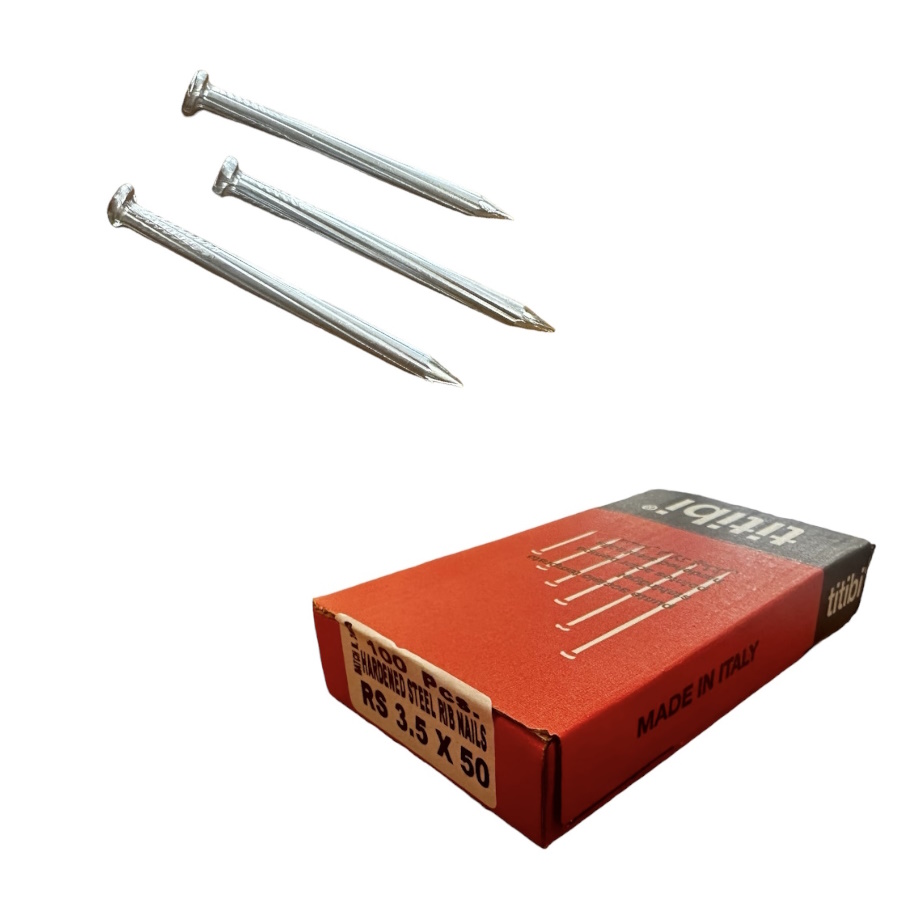 Ατσαλόκαρφα ΙΤΑΛΙΑΣ ριγωτά 3.5X50mm (100τμχ)