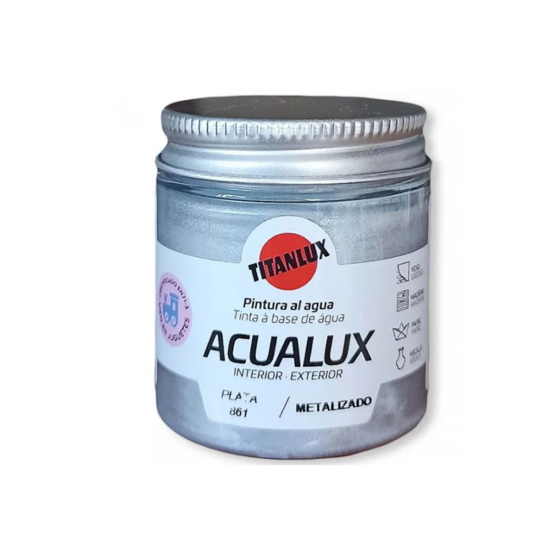 Ασημί AQUALUX TITAN 75 ml Ν.861