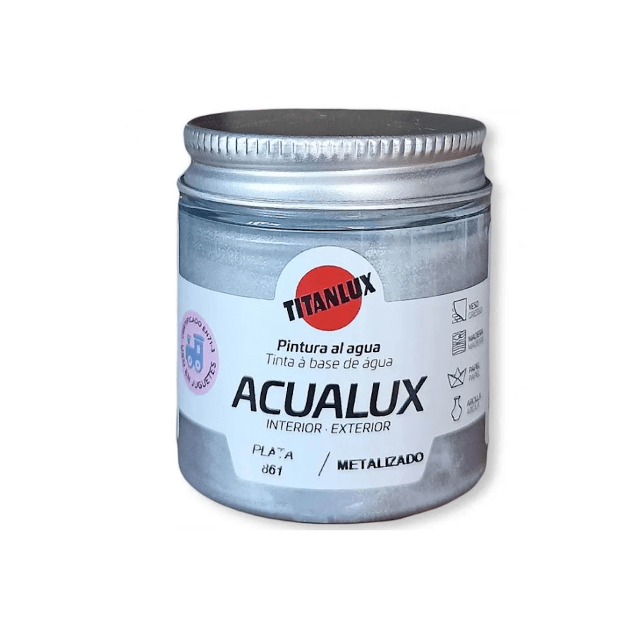 Ασημί AQUALUX TITAN 75 ml Ν.861